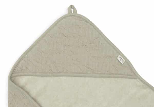 534-836-67052 Jollein Soft Badcape Waves Olive Green 8717329377448 - (5)