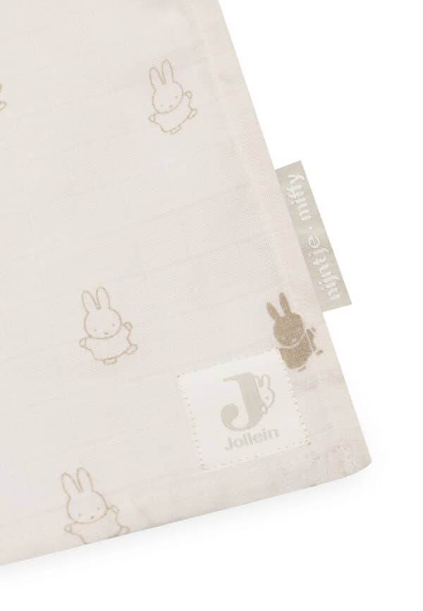 535-852-67094 - 8717329378957 Jollein Hydrofiele Doeken Large Nijntje Happy Miffy Nougat (set van 2) (2)