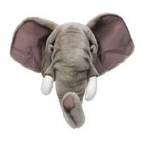 Wild and Soft Dierenkop - Olifant