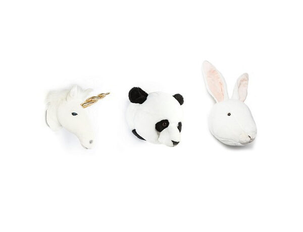 Wild and Soft Mini Lovely Box set van 3 Dierenkoppen - Eenhoorn