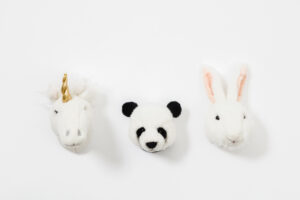 Wild and Soft Mini Lovely Box set van 3 Dierenkoppen - Eenhoorn