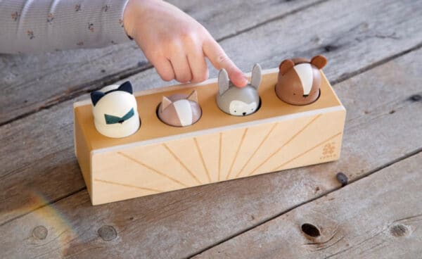 Sebra Houten Pop-Up Speelgoed - Woodland +10mnd