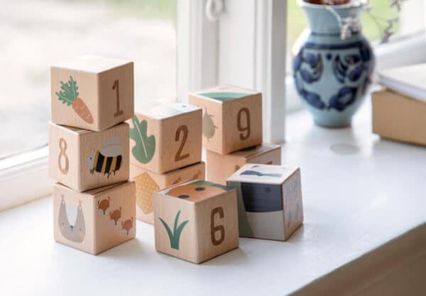 Sebra Houten Blokken Puzzel - Woodland +1jr