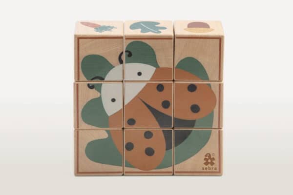 Sebra Houten Blokken Puzzel - Woodland +1jr