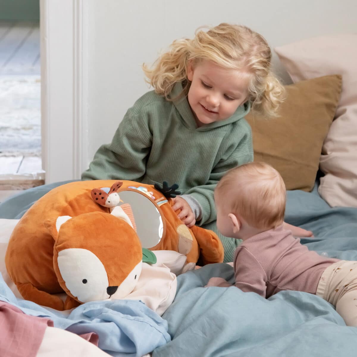 5704680064677 Sebra Activity Kussen Tummy Time - Sparky the Fox +0jr - 301030006 - (3)