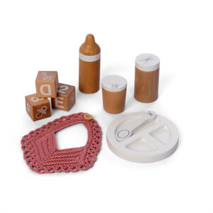By Astrup Poppen Voedings Set - Hout