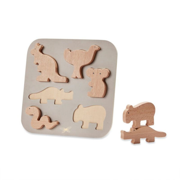By Astrup Educatieve Houten Puzzel - Australische Dieren +1jr