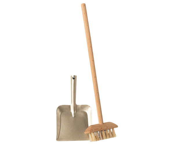 Maileg Bezem en Blik Broom Set Poppenhuis