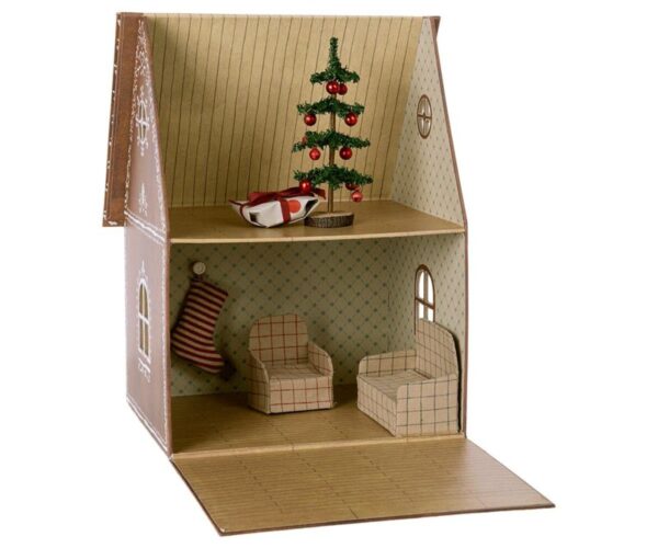 Maileg Kerstsok Poppenhuis - Petrol