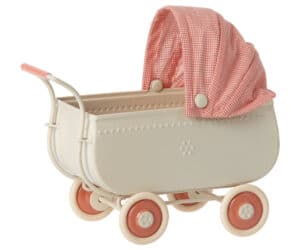 Maileg Poppenhuis Poppenwagen Micro - Roze