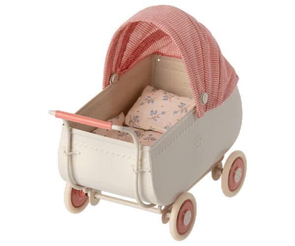 Maileg Poppenhuis Poppenwagen Micro - Roze