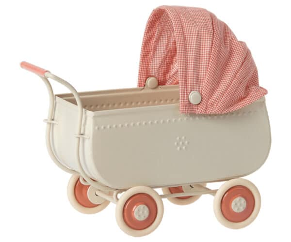 Maileg Poppenhuis Poppenwagen Micro - Roze