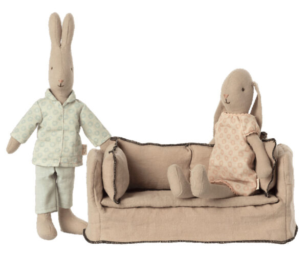 Maileg Poppenhuis Relax Bank voor Muisjes - Beige