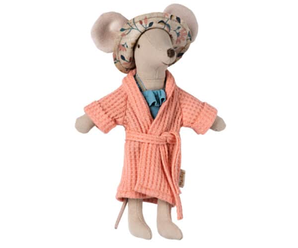 Maileg Badjas voor Papa of Mama Muis - Koraal (15 cm)
