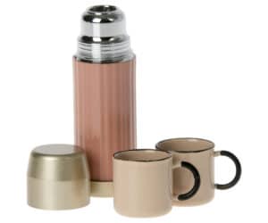 Maileg Poppenhuis Thermosfles met Bekers - Roze