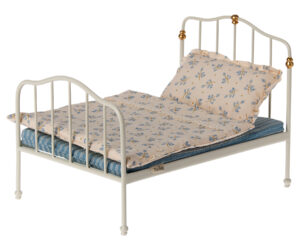 Maileg Poppenhuis Vintage Bed Micro - Off White