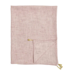 Bloomingville Plaid Balder Throw - Rose Cotton