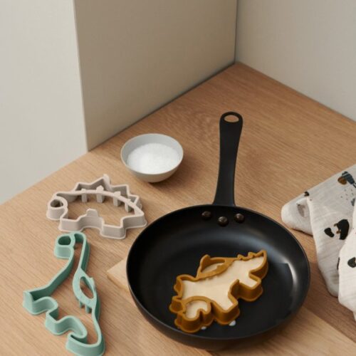Liewood Pannenkoek Vormen Karina - Dino Khaki Multi Mix (6 stuks)