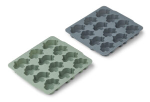 Liewood IJsblok Vormen Sonny Ice Cube Tray - Peppermint / Whale Blue Mix (2 stuks)