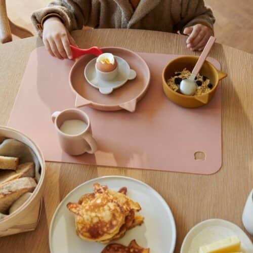 Liewood Siliconen Kinderservies Set Vivi - Rabbit Whale Blue (op=op)