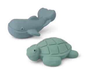 Liewood Badspeeltjes Ned - Dove Blue Golden Caramel Mix (set van 2)