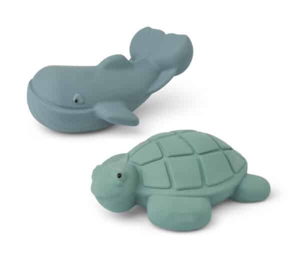 Liewood Badspeeltjes Ned - Dove Blue Golden Caramel Mix (set van 2)