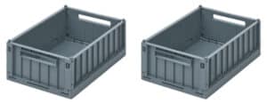 Liewood Kratjes Weston Small - Whale Blue (set van 2)