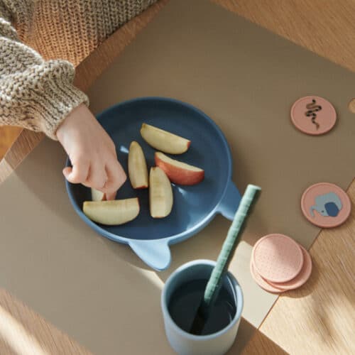 Liewood Siliconen Kinderservies Set Vivi - Mr Bear Sandy Multi Mix