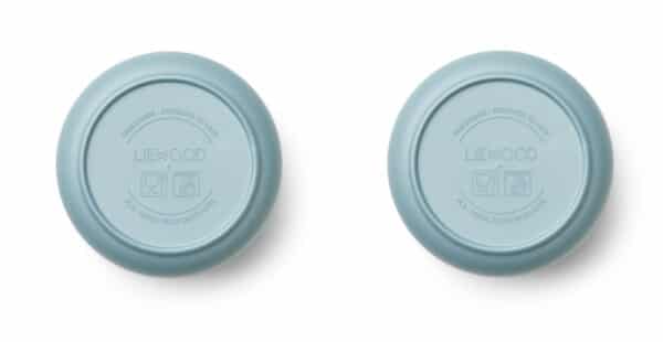 Liewood Beker Set Stine - Rabbit Sea Blue (set van 2)