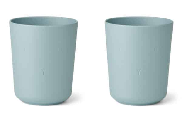 Liewood Beker Set Stine - Rabbit Sea Blue (set van 2)