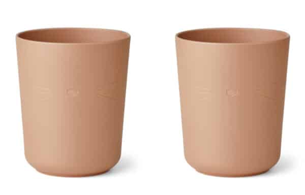 Liewood Beker Set Stine - Cat Pale Tuscany (set van 2)