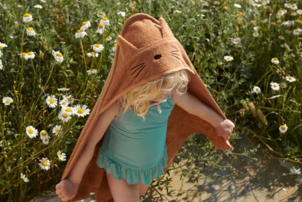 Liewood Badcape Albert Draak - Sandy Mix