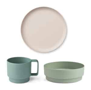 5715335280960 Liewood Kinderservies Set Walt - Dusty Mint Mix - Walt tableware set_LW15911_1059_Dusty mint mix_1-23_2 (2)
