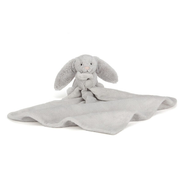 Jellycat Bashful Bunny Silver Soother - Knuffeldoek Konijn