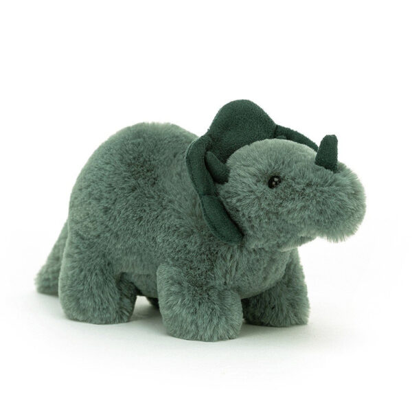 Jellycat Fossilly Triceratops Mini - Knuffel Dino (10 cm)