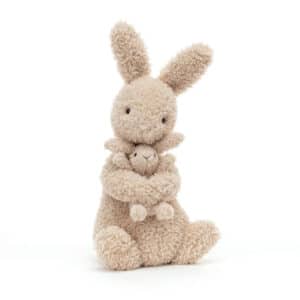 Jellycat Huddles Knuffel Konijn met Baby (24 cm)