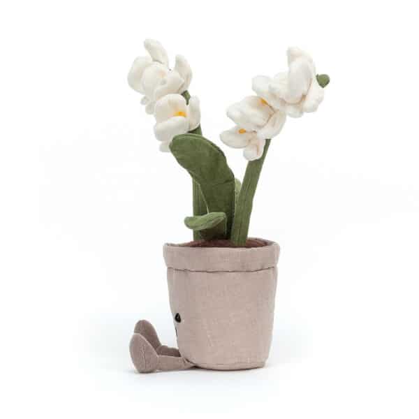 Jellycat Amuseable Knuffel Orchidee Wit (27 cm)