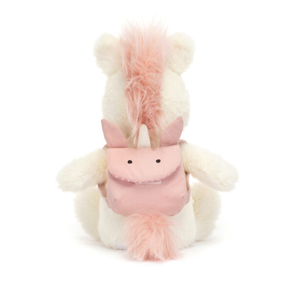 Jellycat Knuffel Backpack Unicorn - Knuffel Unicorn met Rugzak