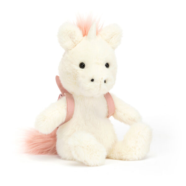 Jellycat Knuffel Backpack Unicorn - Knuffel Unicorn met Rugzak