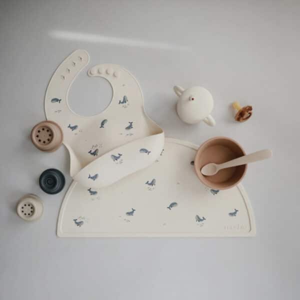 Mushie Placemat Siliconen - Whales