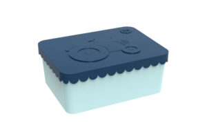 Blafre Lunchtrommel rechthoek Trekker - Donker blauw/licht blauw
