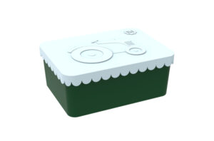 Blafre Lunchtrommel rechthoek Trekker - Licht Blauw / Donker Groen