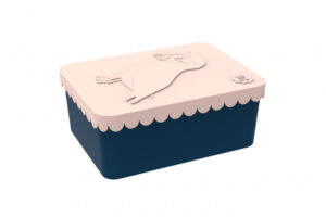 Blafre Lunchtrommel rechthoek Papegaaiduiker - Licht Roze / Donker Blauw