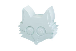 Blafre Snackbox Vos - Licht Blauw