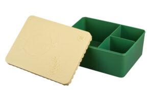 Blafre Lunchtrommel Vis - Donker Groen/Beige