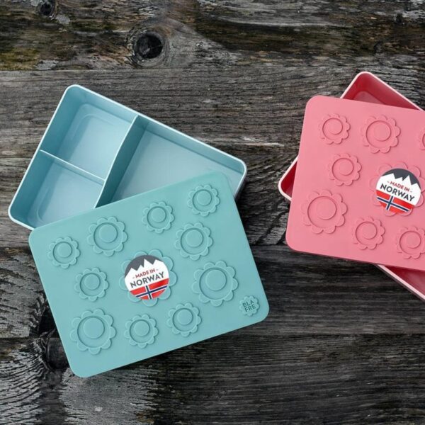 Blafre Lunchtrommel Vis - Donker Groen/Beige
