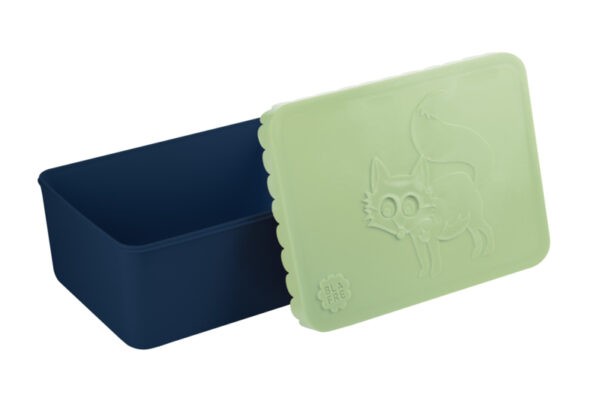 Blafre Lunchtrommel Vos - Donker Blauw/Licht Groen