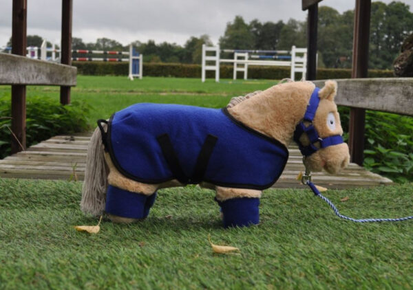 Crafty Ponies Fleecedeken Set Blauw incl. instructieboekje
