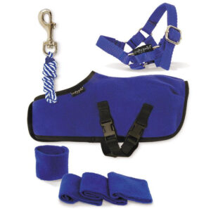 Crafty Ponies Fleecedeken Set Blauw incl. instructieboekje
