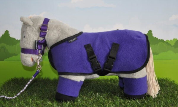 Crafty Ponies Fleecedeken Set Paars incl. instructieboekje